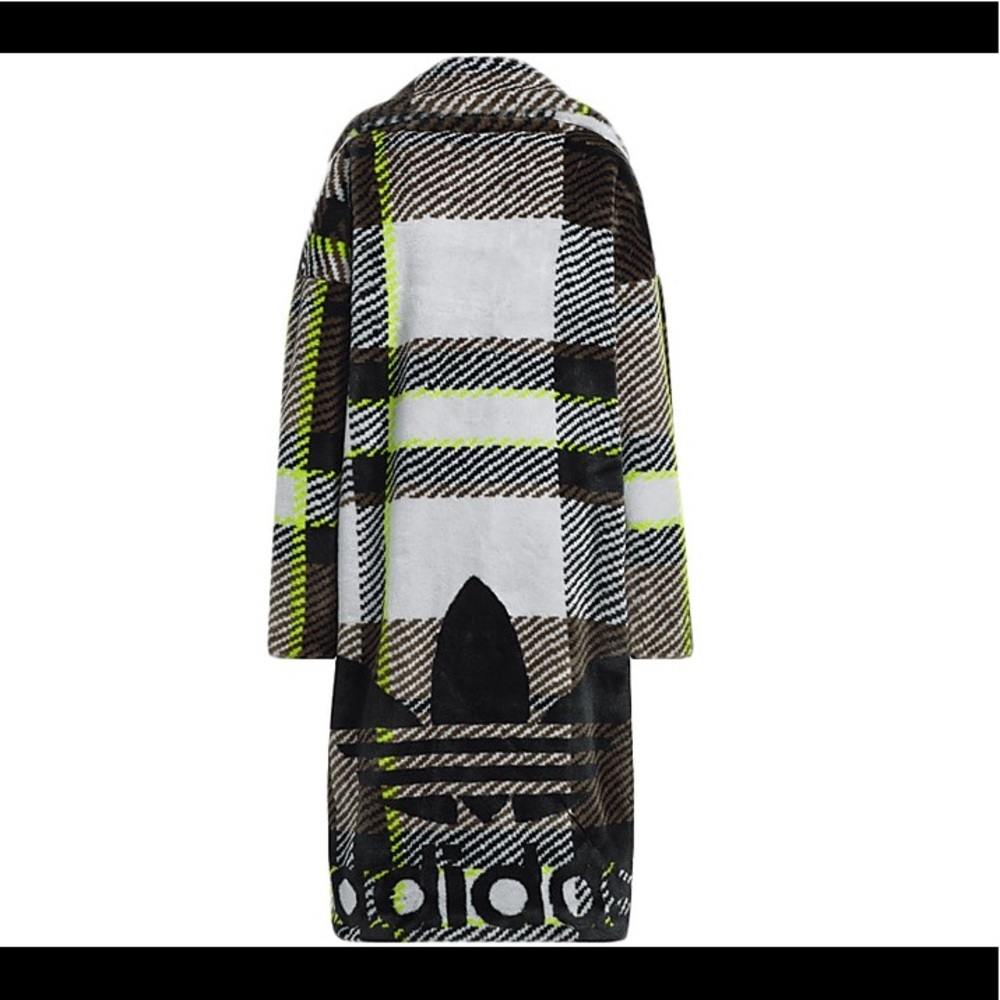 Ivy Park Long Printed Faux Fur Jacket Halls of Ivy Park